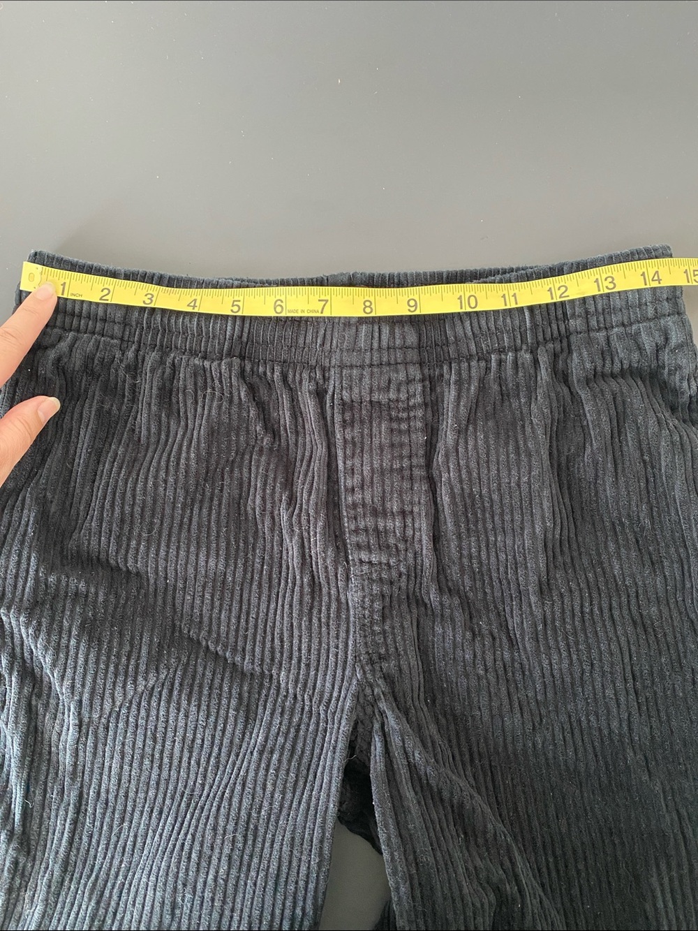 BDG Urban Outfitters Black Wide Corduroy Elastic-Waist Pants Sz S Minimal Chic - Picture 10 of 14